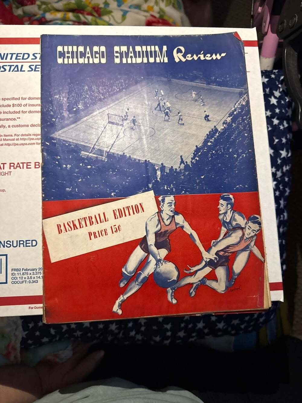 Vintage 1940s Chicago Stadium Review Basketball Edition Program Magazine
